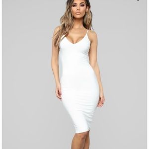 Anne Marie Midi Dress - White